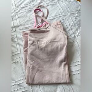 Baby Pink Lululemon Y flow tank